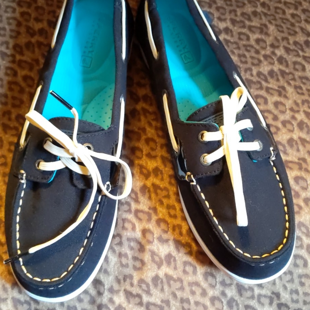Sperry shoresider black shoes